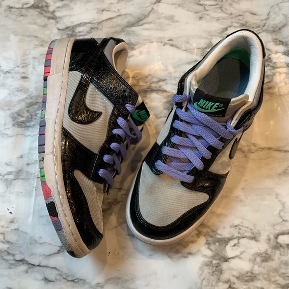 Nike Shoes - RARE Nike Dunk Low Premium SB 2008 Silver Black